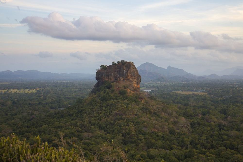 Sigiriya Lion Rock seen from Pidurangala Rock