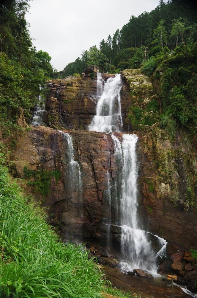 Ramboda Falls in the hill country